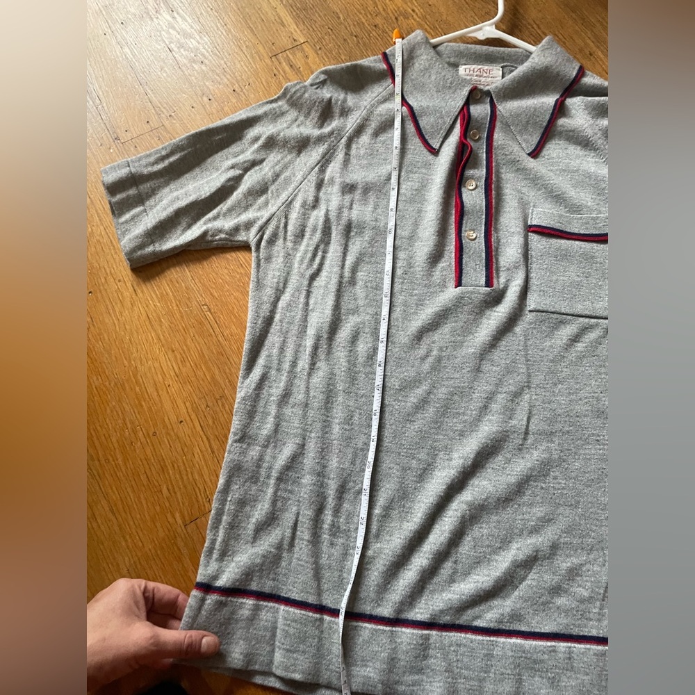 Vintage 60s-70s short sleeve polo sweater -Super Soft!! EUC - Picture 7 of 10